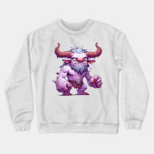 Forest Monster Illustration Crewneck Sweatshirt